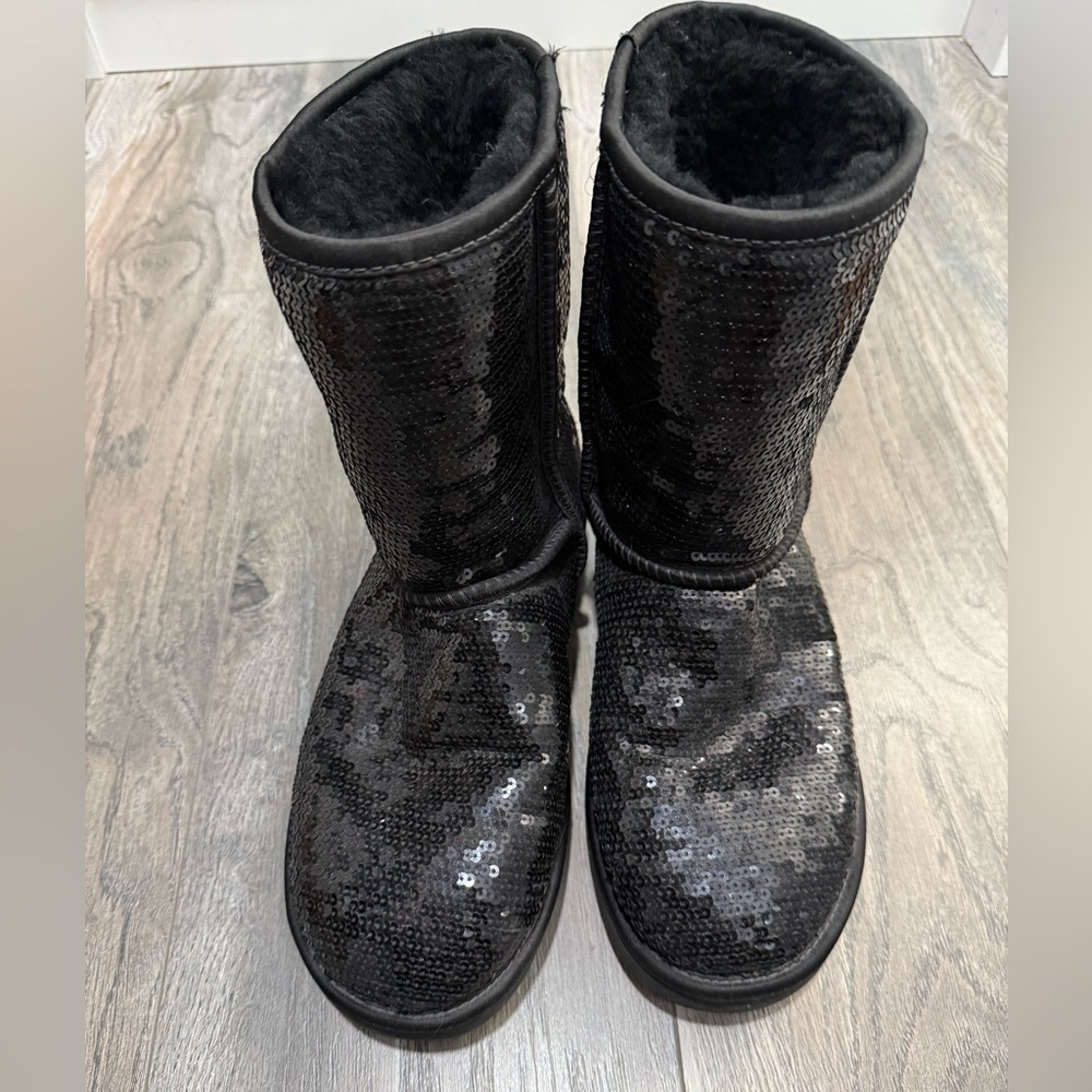 UGG Black Sequin Winter Boots